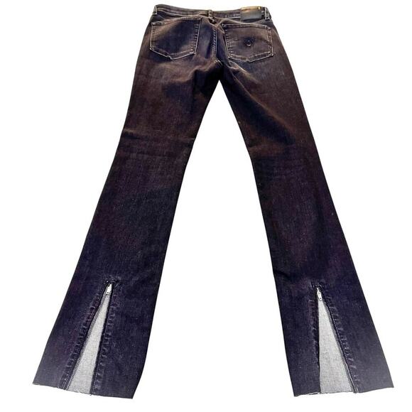 R13 Alison Slim 785-Rayne Black R13W0115-785 Zip Fly Denim Jeans Size 29 Italy - Picture 3 of 9